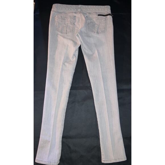 DAANG GOODMAN TRIPP NYC GRAY WASHED ZIP ACCENT JEGGING SKINNY JEANS Size 11 - Picture 10 of 15